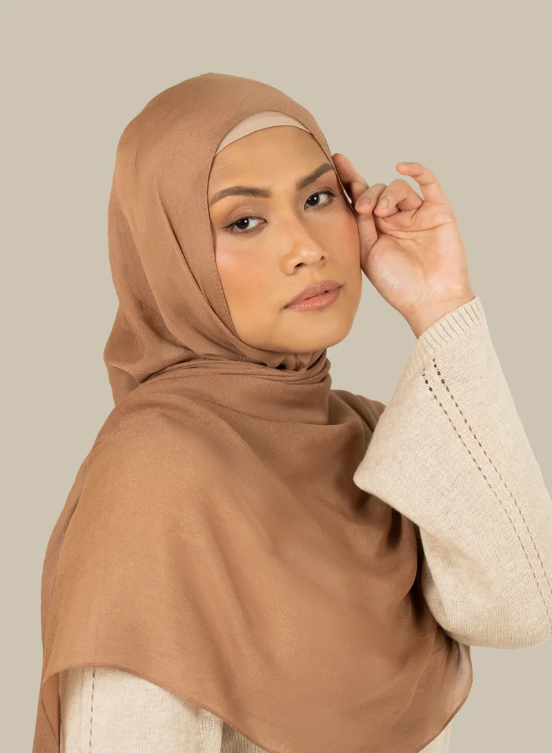 سيلكروز حجاب شيفون حريري جوزة الطيب